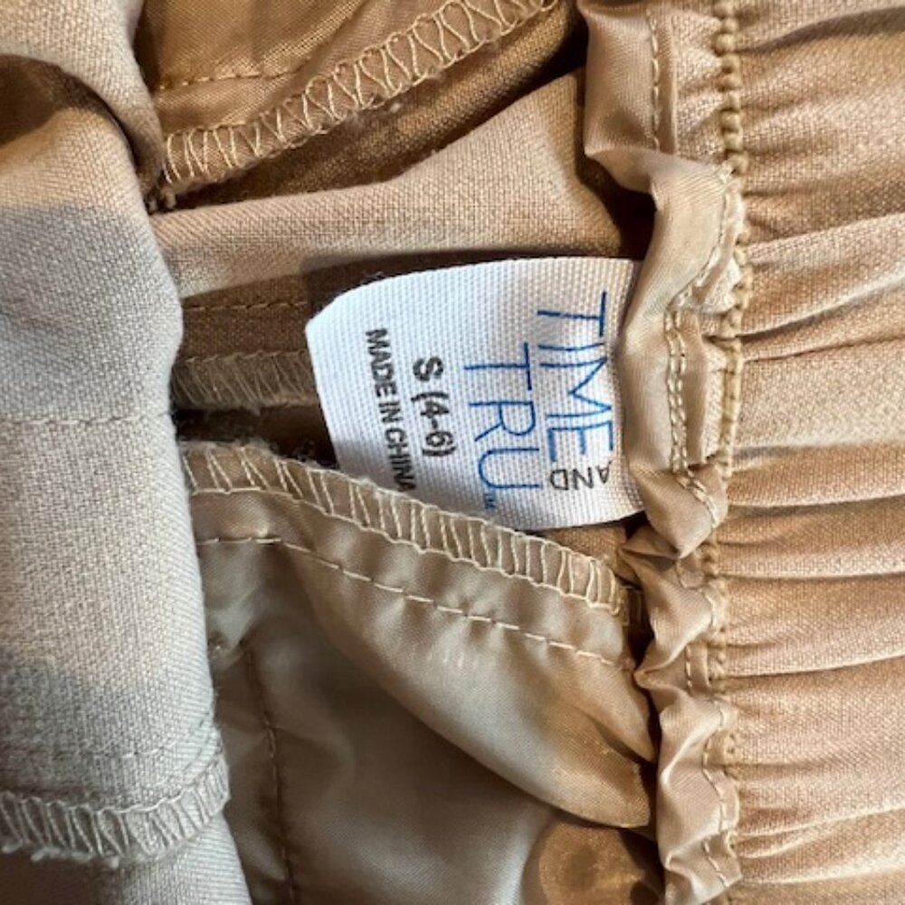 Time and True tan elastic waist pants size small - Picture 4 of 5